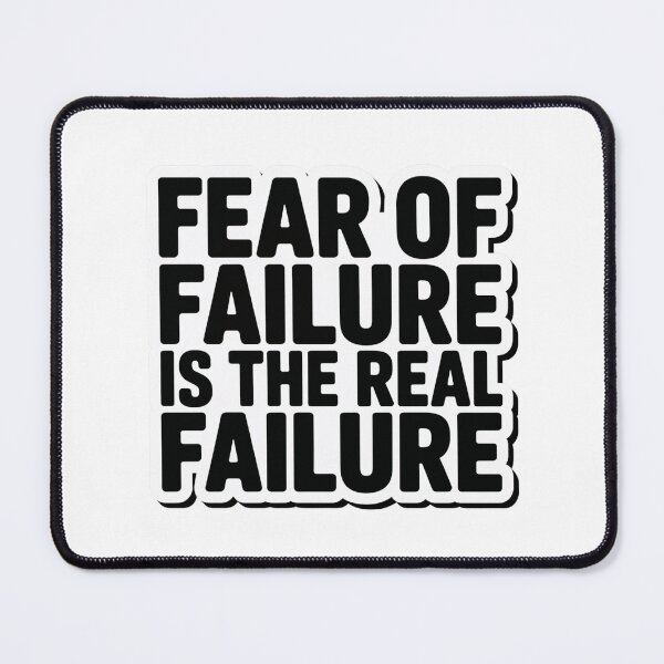 Item preview, Fear of Failure is the Real Failure Sticker — Bold Motivational Decal for Laptop and Journal designed and sold by Stick_It_With_Love.