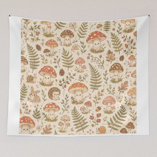 Item preview, Cottagecore aesthetic mushroom kawaii style  designed and sold by Heaven1111.