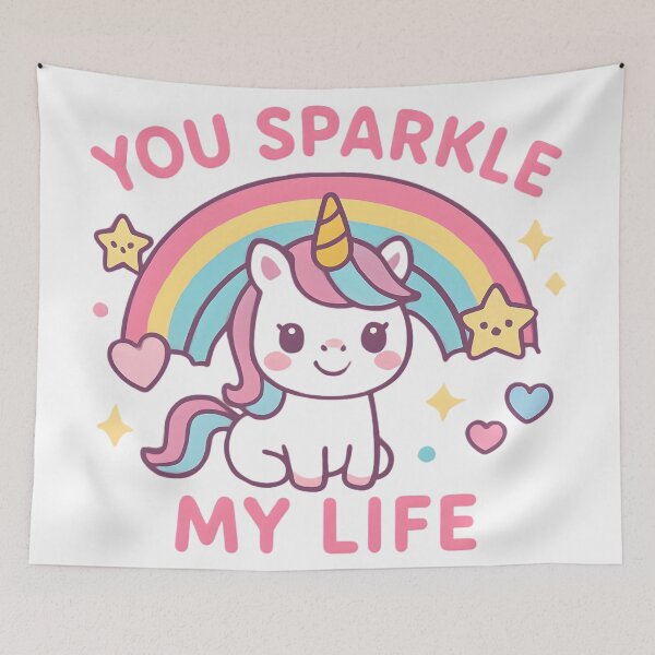Item preview, You sparkle my life unicorn  designed and sold by uunaa.
