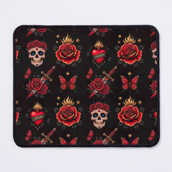 Item preview, Love. Tattoo Pattern | Ed Hardy Style | Lowbrow Pop Surrealism designed and sold by Piagor.