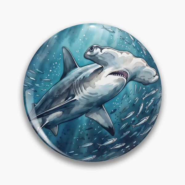 Item preview, Great Hammerhead Shark Sphyrna Mokarran Marine Biology designed and sold by RubisLeaf.