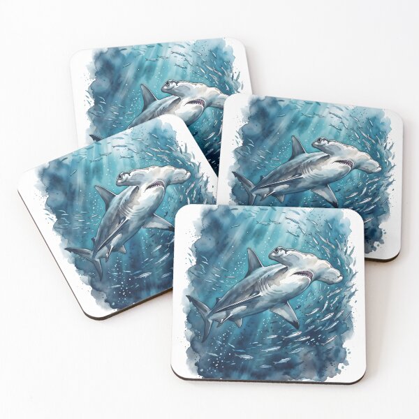 Item preview, Great Hammerhead Shark Sphyrna Mokarran Marine Biology designed and sold by RubisLeaf.
