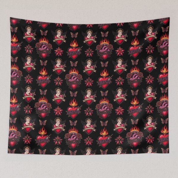 Item preview, Eternal. Dark Tattoo Pattern |  Ed Hardy Style | Lowbrow Pop Surrealism designed and sold by Piagor.