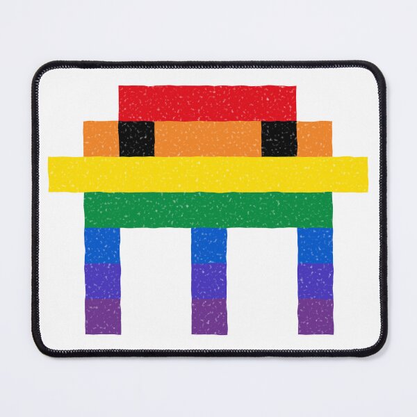 Item preview, A retro rainbow space invader designed and sold by WandaVanning.