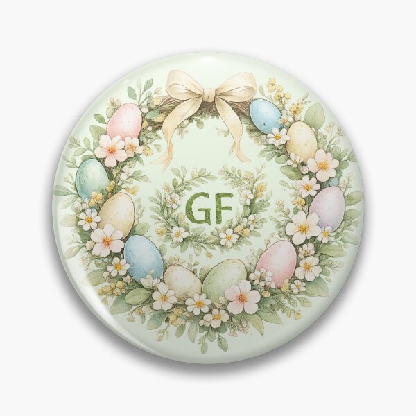 Item preview, Gluten Free Easter Wreath Pastel Eggs – GF Centre Floral Spring Cute Aesthetic Design designed and sold by My Gluten Free Life UK.