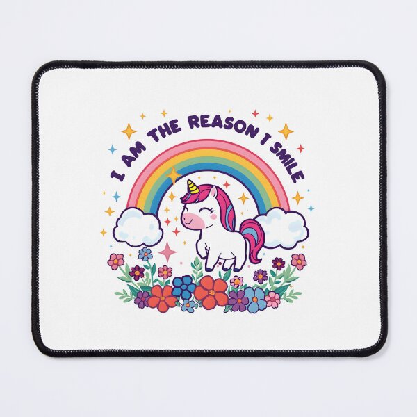 Item preview, Rainbow unicorn I am the reason i smile designed and sold by uunaa.