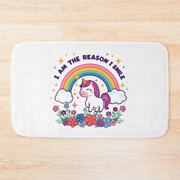 Item preview, Rainbow unicorn I am the reason i smile  designed and sold by uunaa.