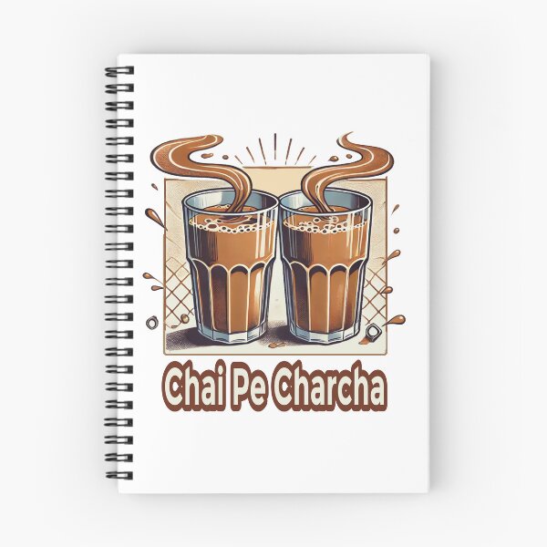 Item preview, Chai Pe Charcha | Indian Cutting Chai Tea Lover Funny Quote Design designed and sold by Globalcitytees.