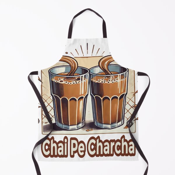 Item preview, Chai Pe Charcha | Indian Cutting Chai Tea Lover Funny Quote Design designed and sold by Globalcitytees.