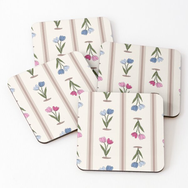 Item preview, Striped Tulip Floral Pattern – Elegant Spring Botanical Design designed and sold by CJ Creations.