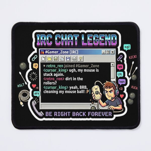 Item preview, Retro IRC Chat Cleaning Mouse Ball 90s  designed and sold by Oommen Studio .