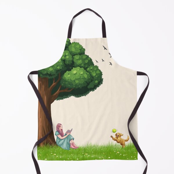 Item preview, Peaceful Reading Under Tree With Dog designed and sold by Cutethings3.