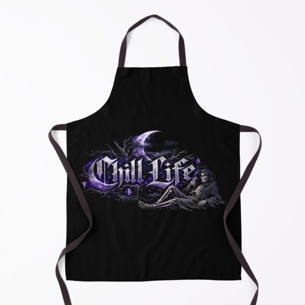 Item preview, Gothic Chill Life Skeleton – Dark Aesthetic Grim Reaper Relaxing designed and sold by SidTastic .