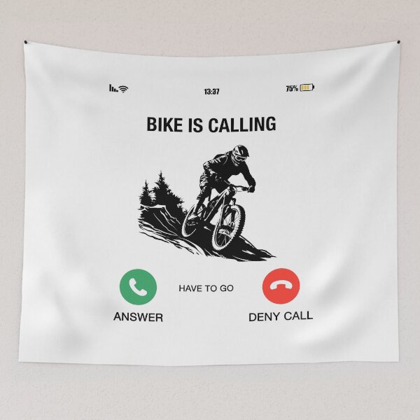 Item preview, My Bike Is Calling – Funny Cycling Design designed and sold by magziIIa.