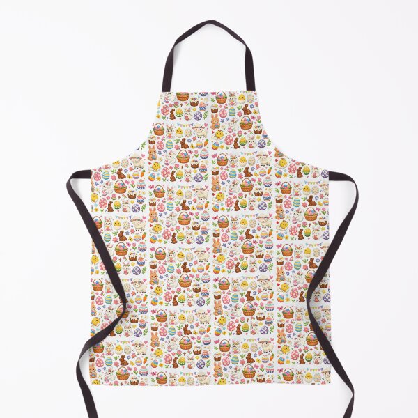 Item preview, Cute Easter Pattern Pastel Spring Design – Bunting Basket Bunny Lamb Chicks Carrots Flowers Seamless Print designed and sold by My Gluten Free Life UK.