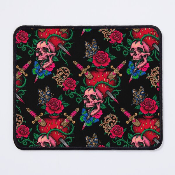 Item preview,  butterflies and knives. Tattoo Pattern | Ed Hardy Style | Lowbrow Pop Surrealism designed and sold by Piagor.