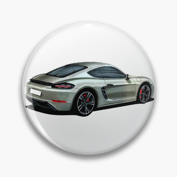 Item preview, Exclusive drawing legendary luxury sport car gray 718 Cayman S Type 982 designed and sold by Cars23.