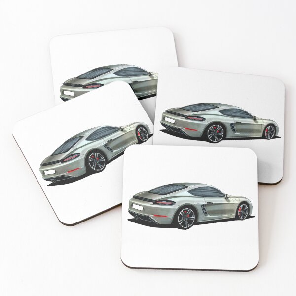 Item preview, Exclusive drawing legendary luxury sport car gray 718 Cayman S Type 982 designed and sold by Cars23.