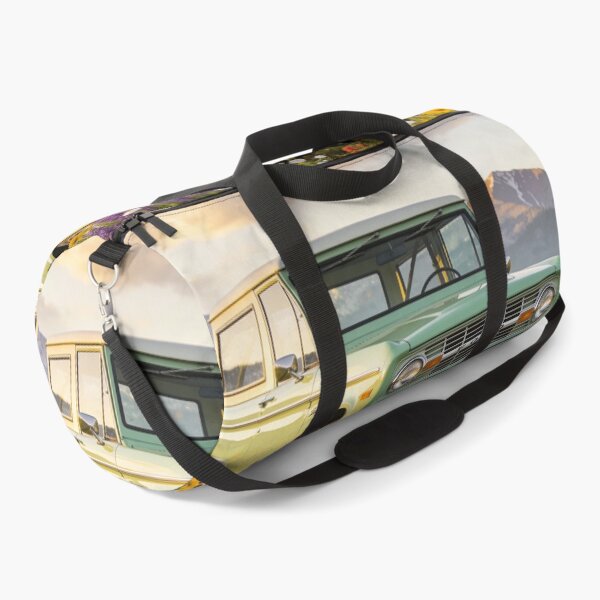 Item preview, Light Green 1973 Ford Bronco in Mountain Meadow – Retro Adventure Car Print designed and sold by BlareBlare.