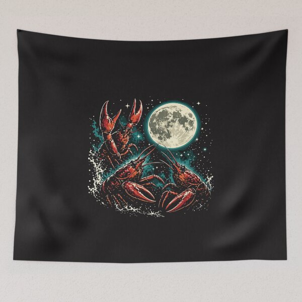 Item preview, Three Crawfish Moon Funny Cajun Crawfish Howling Parody Louisiana Humor designed and sold by kiralynstration.