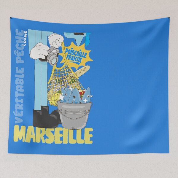 Item preview, Marseille Tourism Fishmonger designed and sold by petiteToulon.