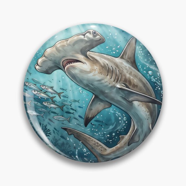 Item preview, Hammerhead Shark Sphyrna Reef Ecosystem Marine designed and sold by RubisLeaf.