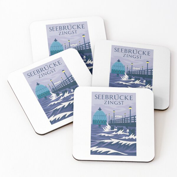 Item preview, Seebrücke Zingst Baltic Coast Poster designed and sold by Beyond Destinations.