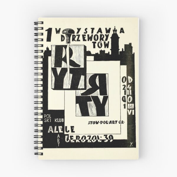 Item preview, 1st Woodcut Exhibition Poster | Avant-Garde Art Print | Bold Constructivist & Futurist Design | Polish Art Club Display designed and sold by artofuniverse.