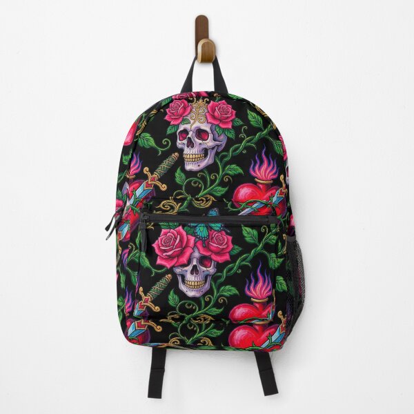 Item preview, Hearts & Skulls. Tattoo Pattern | Ed Hardy Style | Lowbrow Pop Surrealism designed and sold by Piagor.