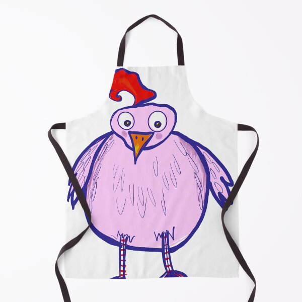 Item preview, Pink cartoon chicken fun whimsical bird designed and sold by empressbat merch.
