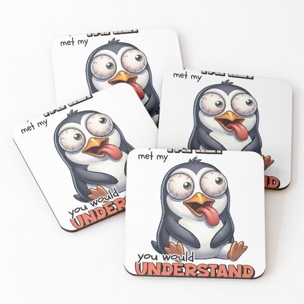 Item preview, If You Met My Family You Would Understand Funny Penguin Design – Sarcastic Humor Meme designed and sold by ColorFlick.