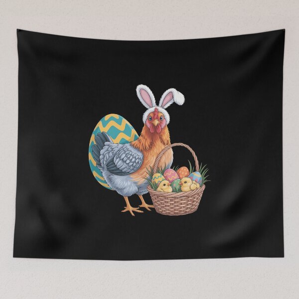 Item preview, Cute Chicken & Bunny Ears Egg Easter Day designed and sold by FaithAbbott.