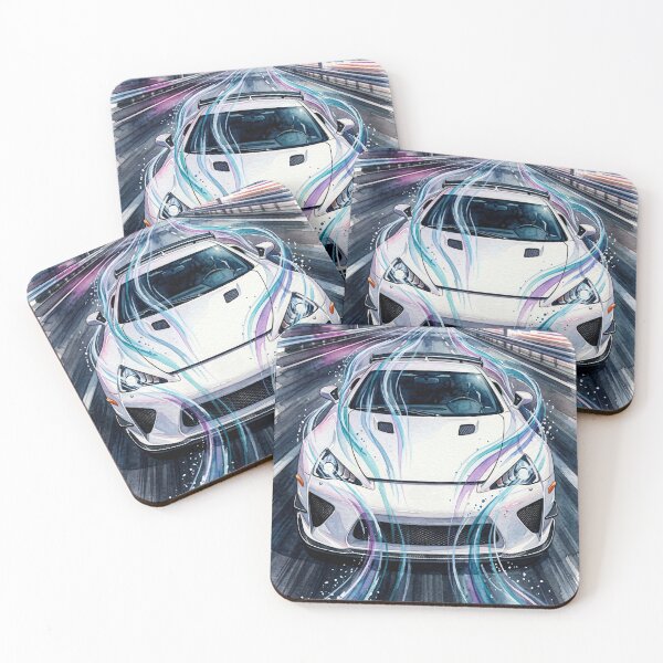 Item preview, Watercolor city lights and high speed car designed and sold by RevUpDesign.