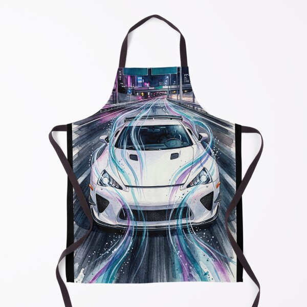 Item preview, Watercolor city lights and high speed car designed and sold by RevUpDesign.