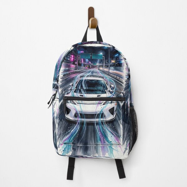 Item preview, Watercolor city lights and high speed car designed and sold by RevUpDesign.