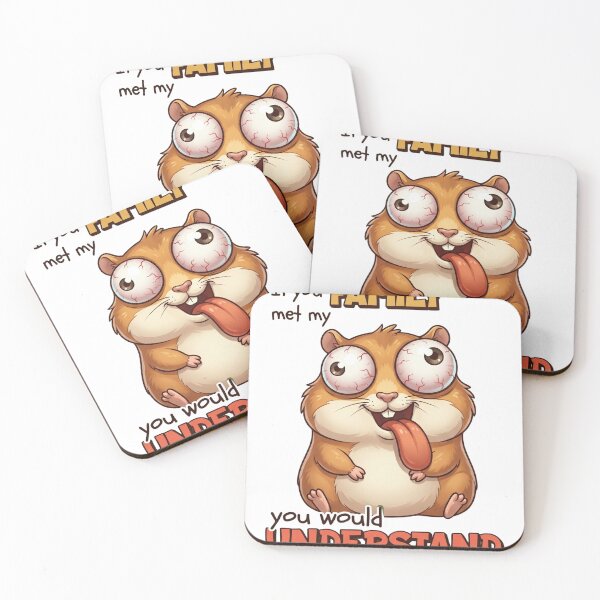 Item preview, If You Met My Family You Would Understand Funny Hamster Design – Sarcastic Humor Meme designed and sold by ColorFlick.