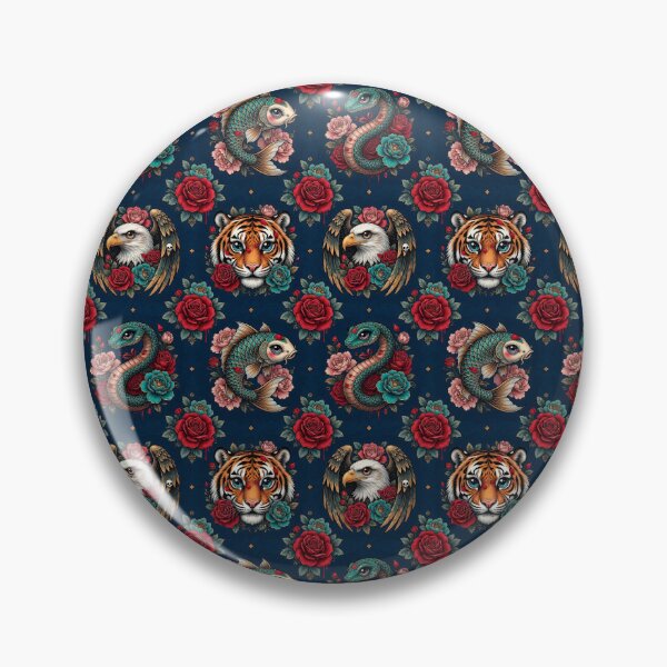 Item preview, Animals. Tattoo Pattern | Ed Hardy Style | Lowbrow Pop Surrealism designed and sold by Piagor.
