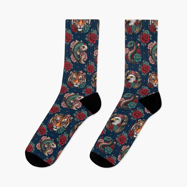 Item preview, Animals. Tattoo Pattern | Ed Hardy Style | Lowbrow Pop Surrealism designed and sold by Piagor.