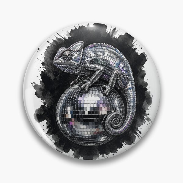 Item preview, Disco chameleon designed and sold by JudithStepanow.
