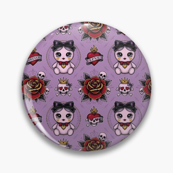 Item preview, Forever. Dark Tattoo Pattern | Ed Hardy Style | Lowbrow Pop Surrealism designed and sold by Piagor.