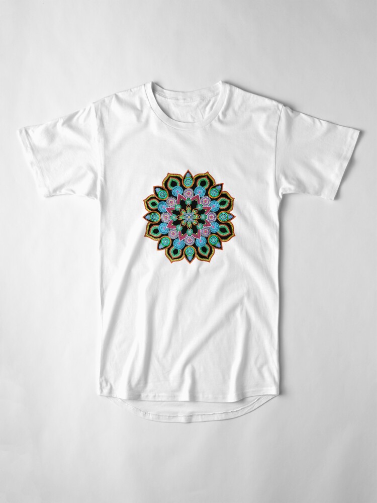 Alternate view of Red Star Dot Mandala - Art&Deco By Natasha Long T-Shirt