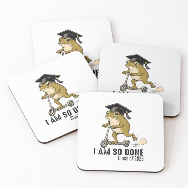 Item preview, I Am So Done Class of 2026 Funny Senior Frog Graduation Gift designed and sold by kiralynstration.