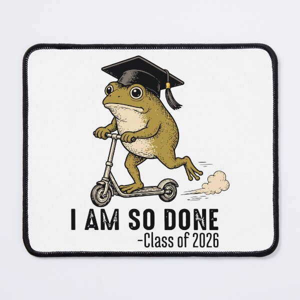 Item preview, I Am So Done Class of 2026 Funny Senior Frog Graduation Gift designed and sold by kiralynstration.