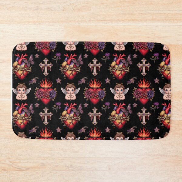 Item preview, Dark Tattoo Pattern | Mark Ryden meets Ed Hardy | Lowbrow Pop Surrealism designed and sold by Piagor.