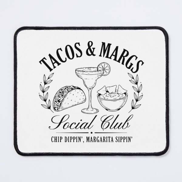 Item preview, Tacos and Margs Social Club Funny Chip Dippin Margarita Sippin Gift designed and sold by kiralynstration.