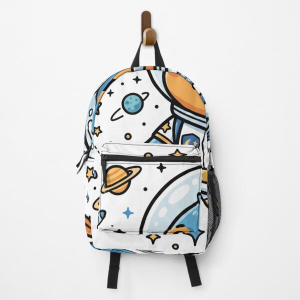 Item preview, Cute Astronaut Bird in Space Kawaii Cosmic Bluebird Illustration designed and sold by seven things shop.