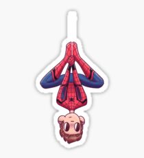 Upside Down Spidey Sticker