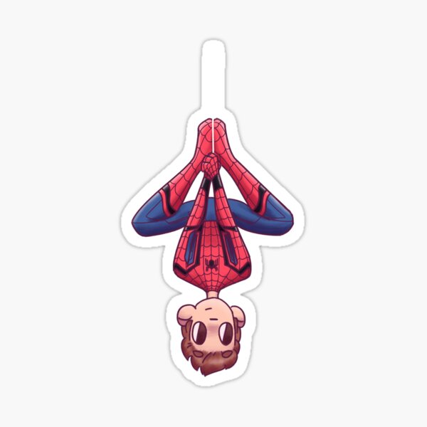 Upside Down Spidey Sticker