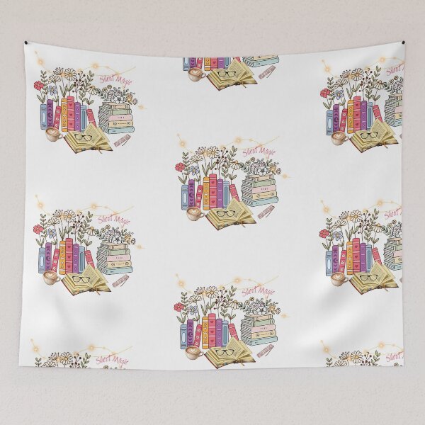 Item preview, Silent Magic Cozy Bookshelf Illustration designed and sold by Cutethings3.