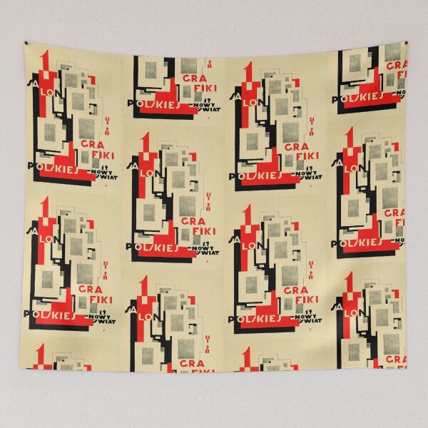 Item preview, Polish Graphics Salon Poster | Constructivist Art | Geometric Shapes & Bold Colors | Modern Art Design | Red Black White designed and sold by artofuniverse.